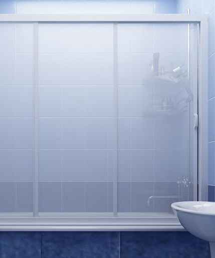 Защитные шторки из стекла для ванны